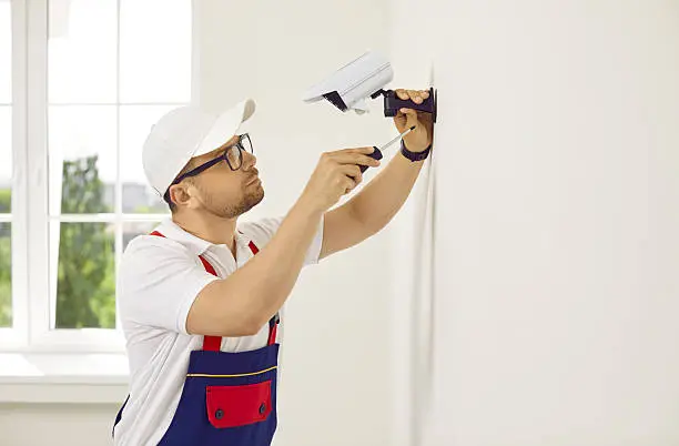 security camera installation